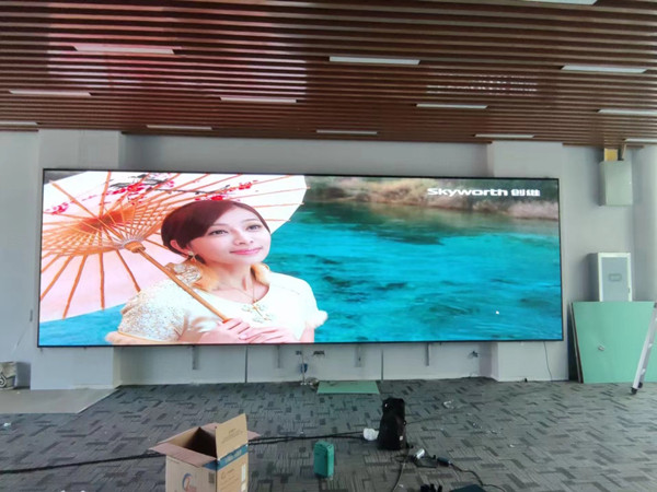 通道P1.53led小间距屏安装案例